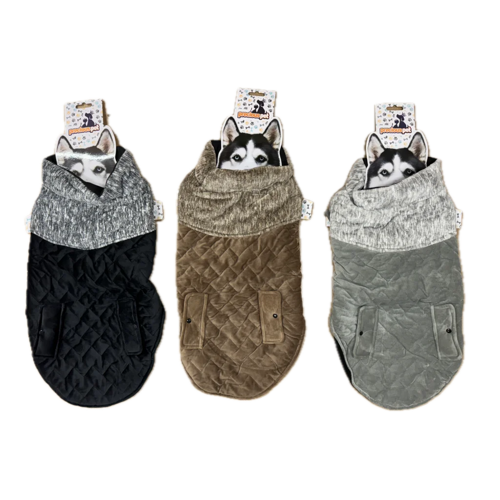 Dog Jacket Quilted 60cm Warm Winter Pet Clothes Vest Padded