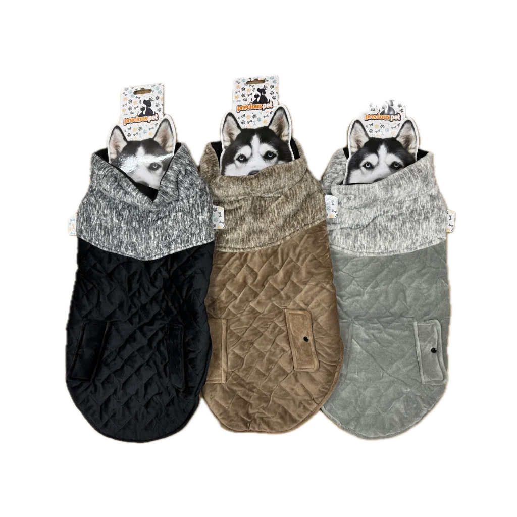 Dog Jacket Quilted 60cm Warm Winter Pet Clothes Vest Padded