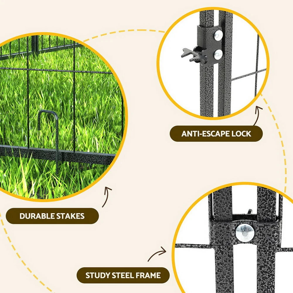 Dog kennel with extra large outdoor house playpen