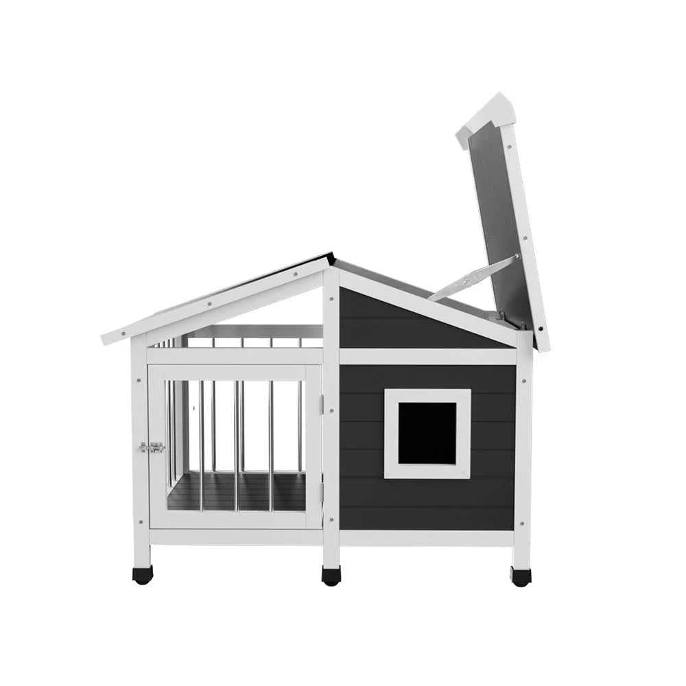 Dog Kennel House Large Wooden Outdoor Pet Cabin Home