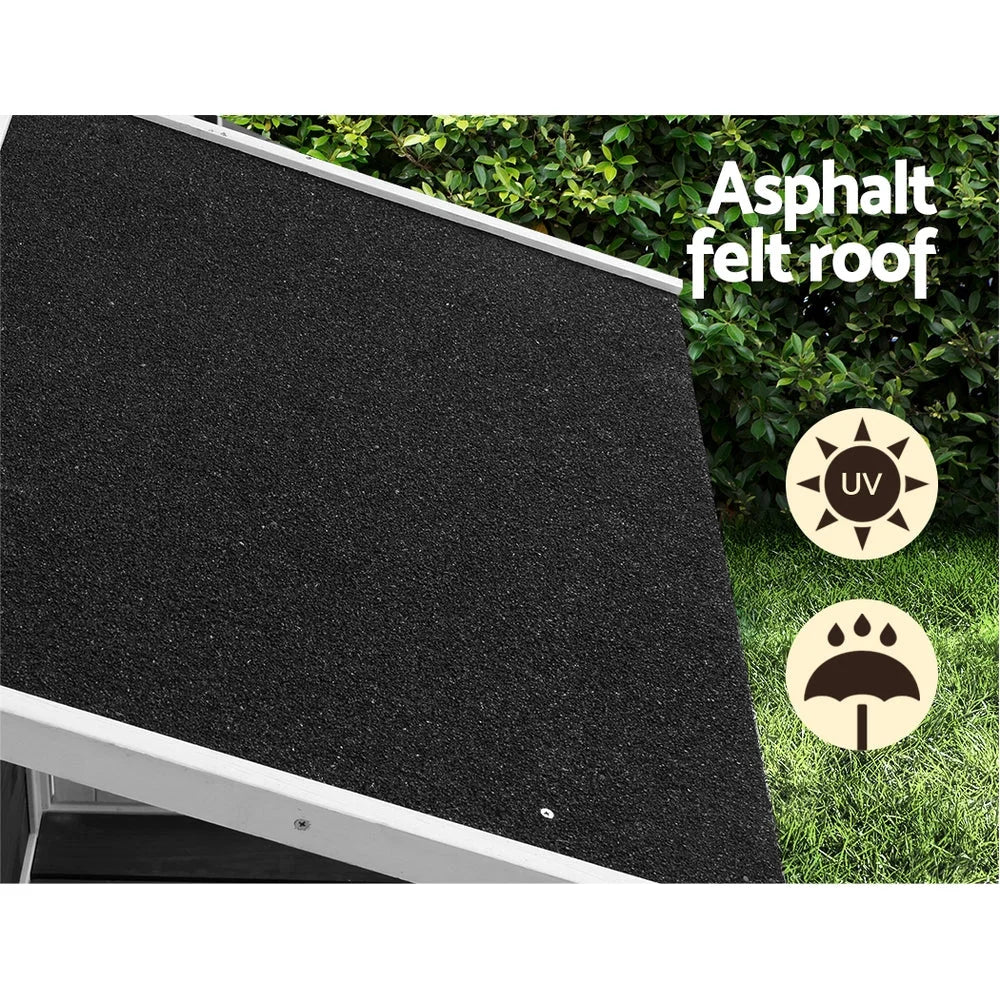 Dog Kennel House Large Wooden Outdoor Pet Cabin Home