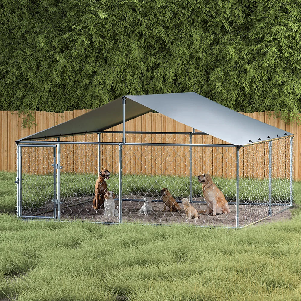Dog Kennel Large House XXL Pet Run Cage Puppy Outdoor