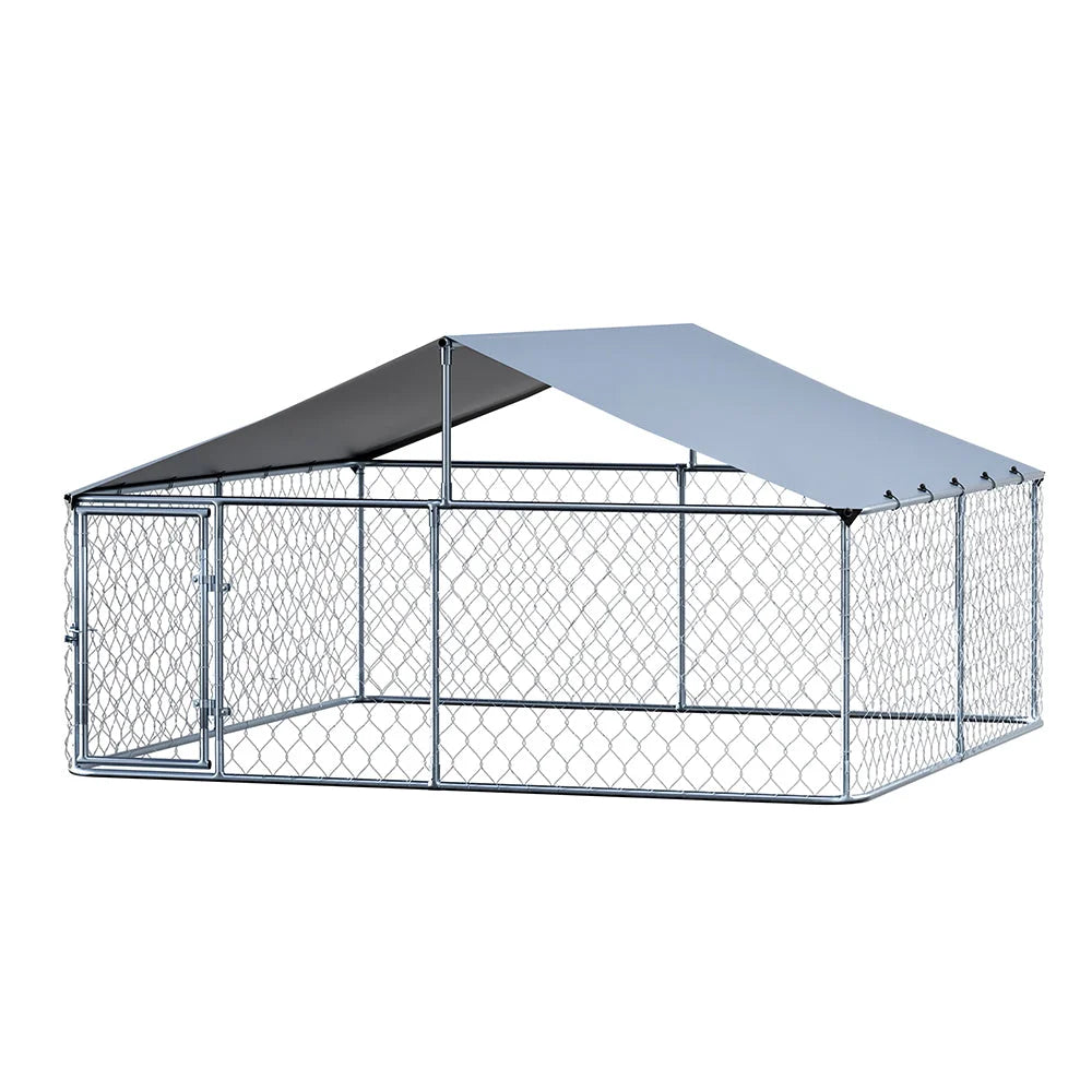 Pet cage with foldable wire crate and plastic floor tray