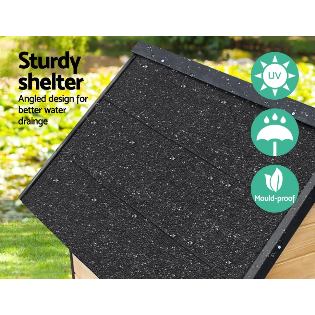 Dog Kennel Outdoor Wooden Pet House Puppy Extra Large XL