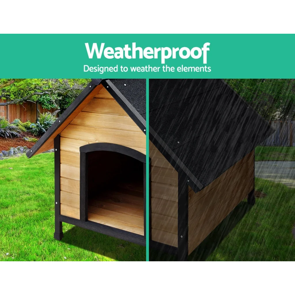 Dog Kennel Outdoor Wooden Pet House Puppy Extra Large XL