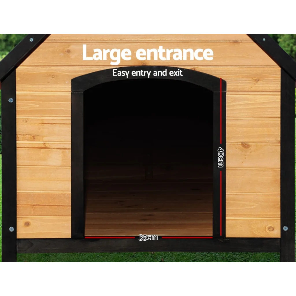 Dog Kennel Outdoor Wooden Pet House Puppy Extra Large XL