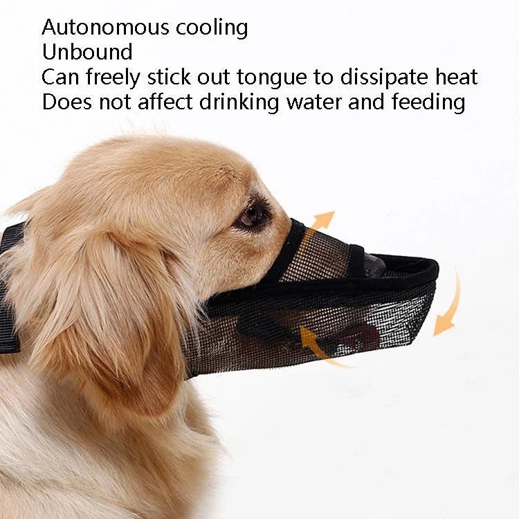 Dog Mouth Cover Anti-Bite Mesh Dog Mouth Cover Medium