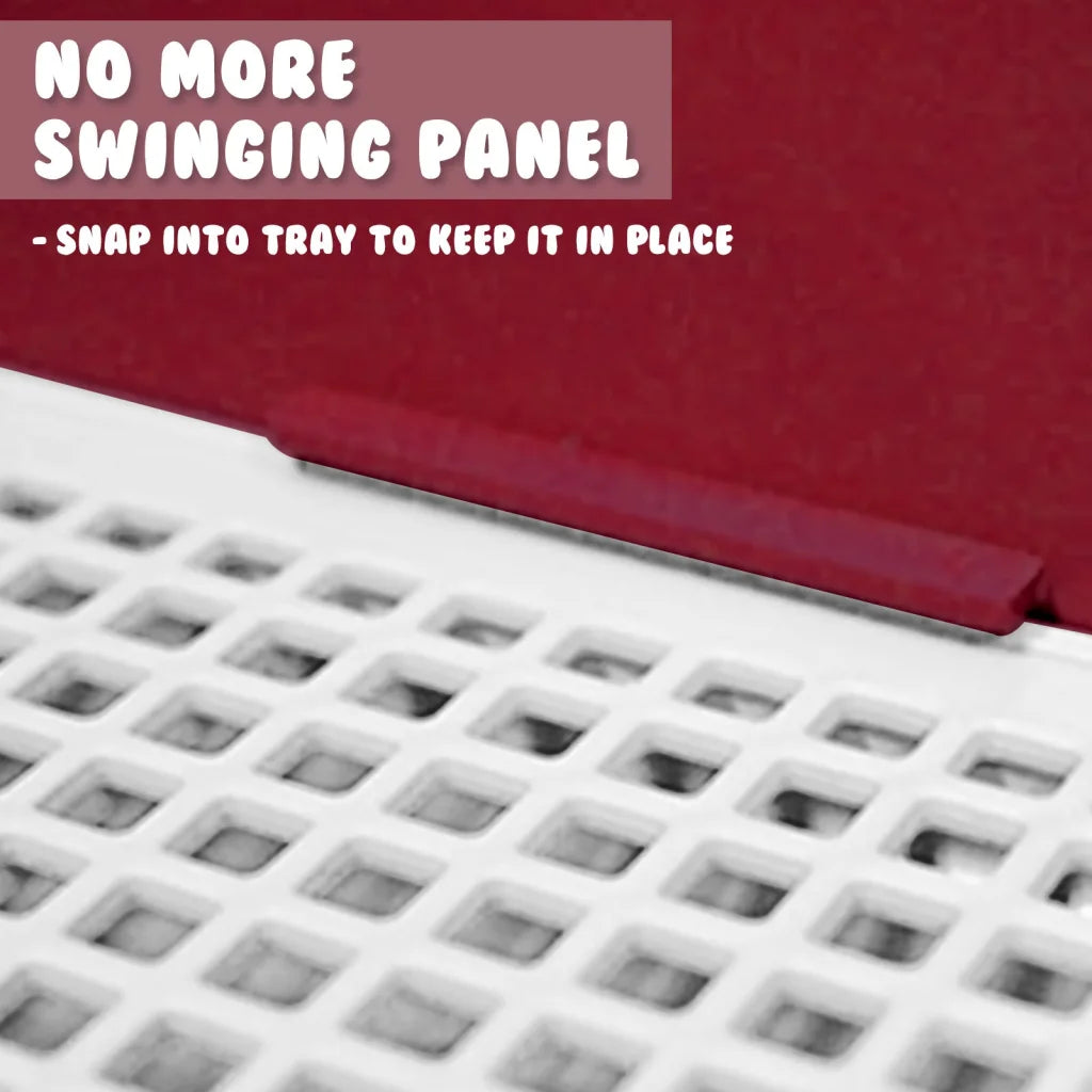 Dog Pet Potty Tray Training Toilet Raised Walls T1 - Wine