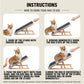 Dog Pet Ramp VaKa 70cm Foldable Adjustable Height Dogs