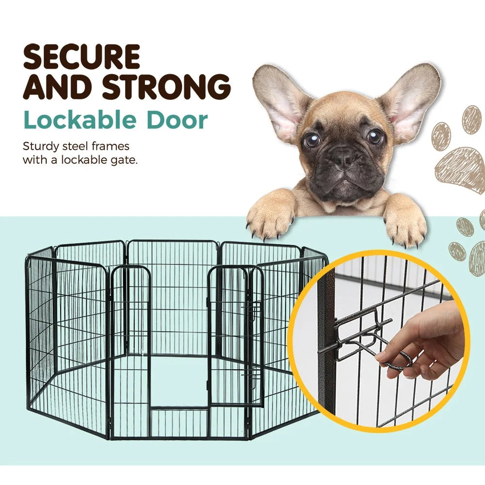 Dog Playpen Pet Playpen 40’’ 8-Panel Puppy Enclosure Fence