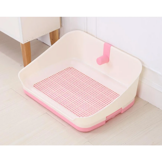 Dog Potty Training Tray Medium Portable with Wall Pet Puppy