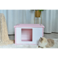 Dog Puppy Cat House Kennel Small Plastic Pet - Pink - Pet