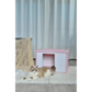 Dog Puppy Cat House Kennel Small Plastic Pet - Pink - Pet
