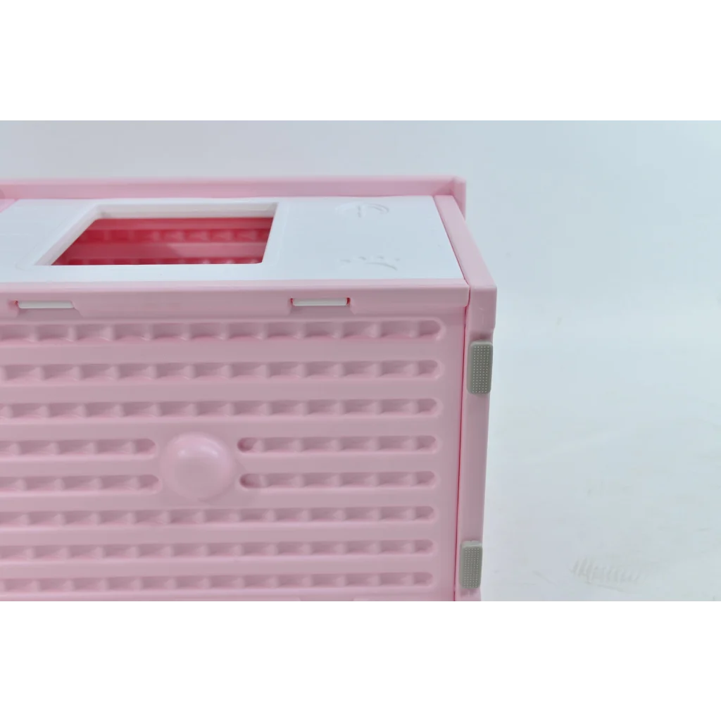 Dog Puppy Cat House Kennel Small Plastic Pet - Pink - Pet