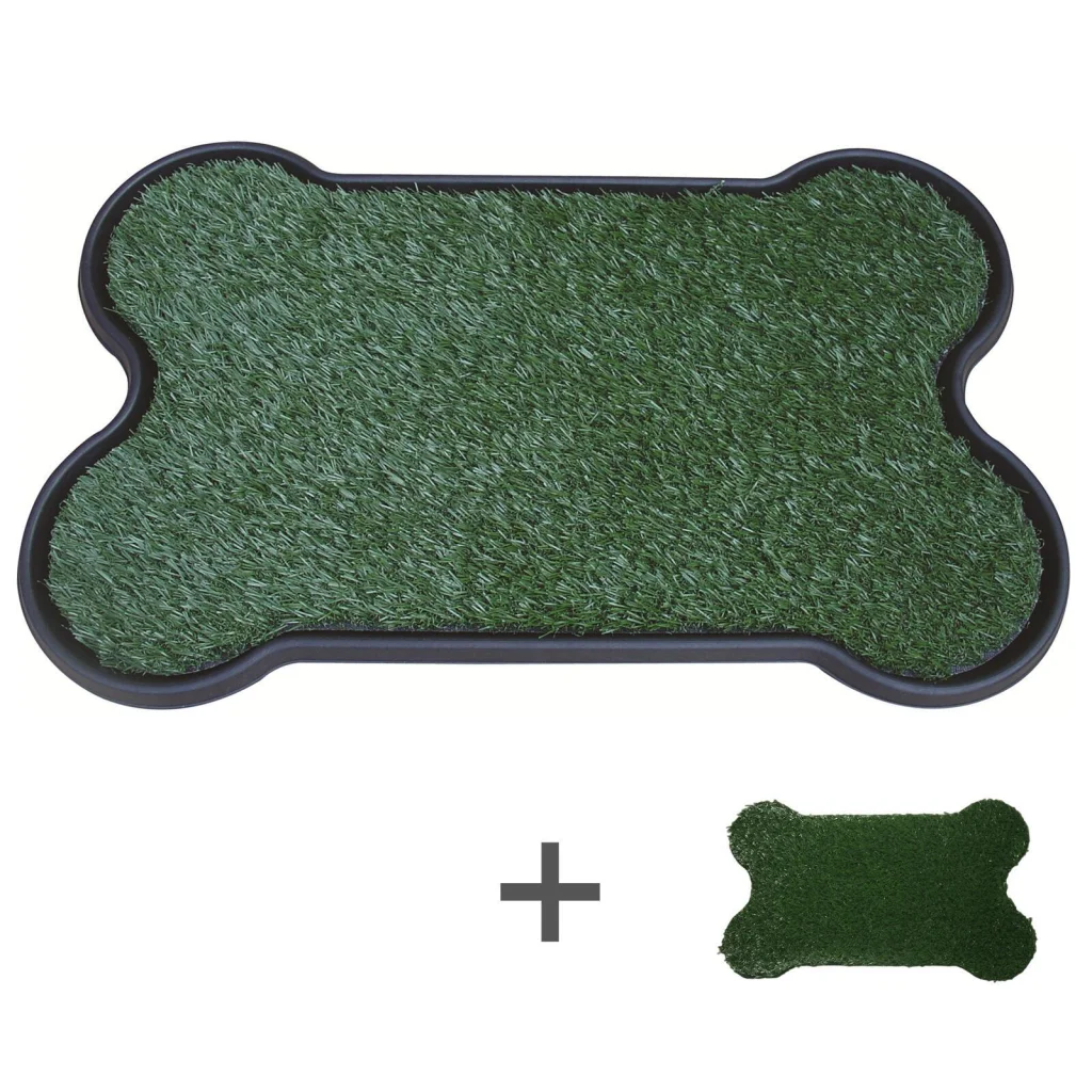 Dog Puppy Toilet Grass Potty Training Mat Loo Pad Bone