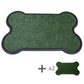 Dog Puppy Toilet Grass Potty Training Mat Loo Pad Bone