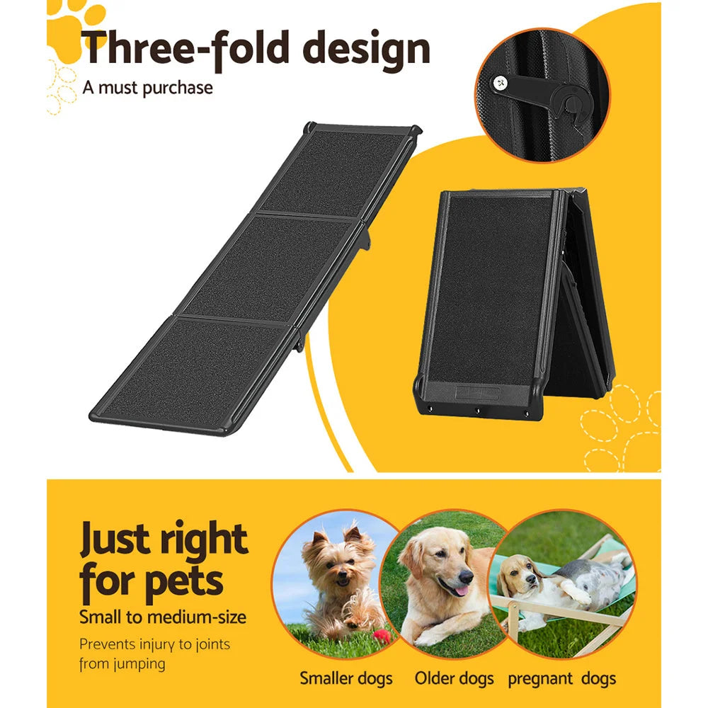 Dog Ramp Pet Stairs Steps Car Travel SUV Ladder Foldable