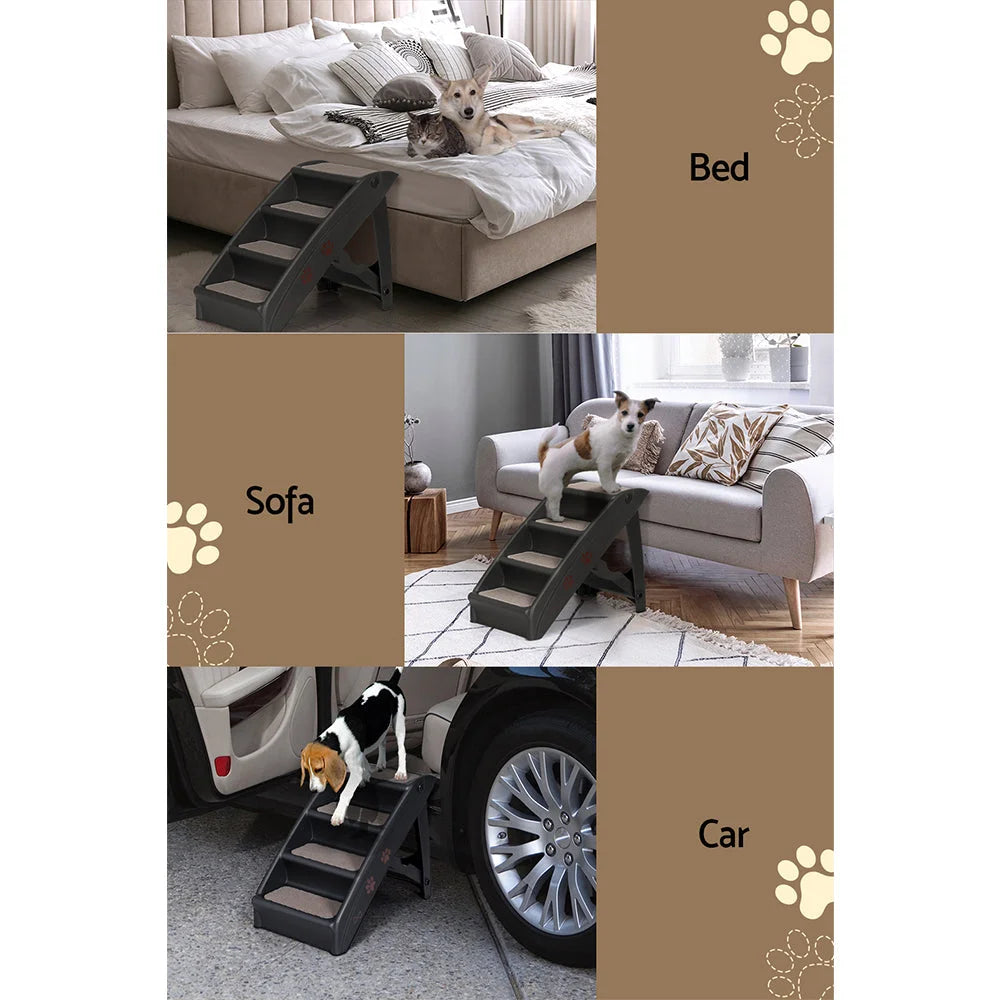 Dog Ramp Steps for Bed Sofa Car Pet Stairs Ladder Portable