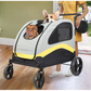 Cart with dog stroller w divider