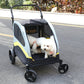 Dog Stroller w/ Divider Foldable Pet Cart - Pet Care > Cat
