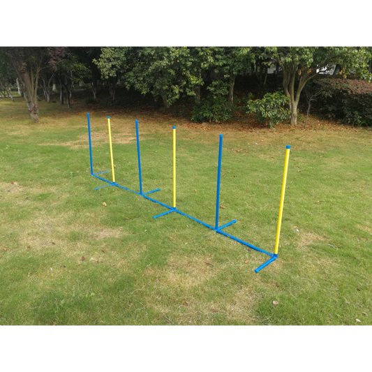 Dog Training Equipment Portable Puppy Agility Weave Poles