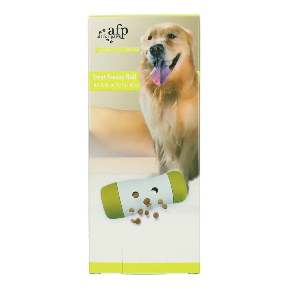 Dog Treat Frenzy Roll Interactive Dispenser Feeder Toy All
