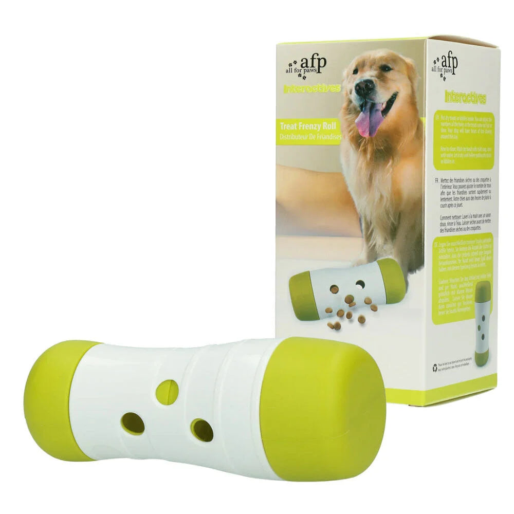 Dog Treat Frenzy Roll Interactive Dispenser Feeder Toy All
