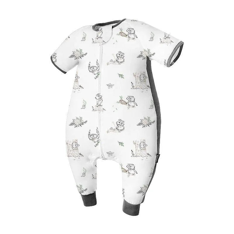Domiamia Bamboo Short Sleeve Sleep Sack with Feet - 0.6 Tog