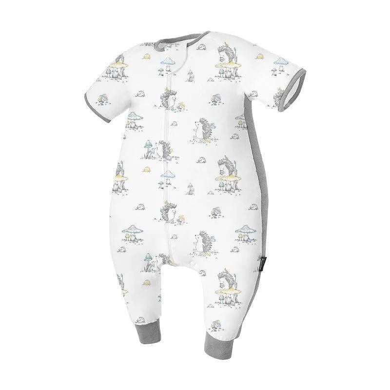 Domiamia Bamboo Short Sleeve Sleep Sack with Feet - 0.6 Tog-1973194204171603969