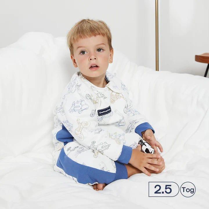 Domiamia Thick Padded Minky Dot Cotton Split-Leg Sleep Sack-2.5 TOG - Wildflower Boquet