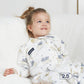 Domiamia Thick Padded Minky Dot Cotton Split-Leg Sleep Sack-2.5 TOG - Wildflower Boquet