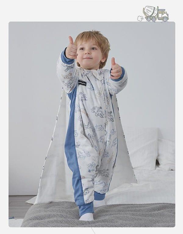 Domiamia Thick Padded Minky Dot Cotton Split-Leg Sleep Sack-2.5 TOG - Wildflower Boquet