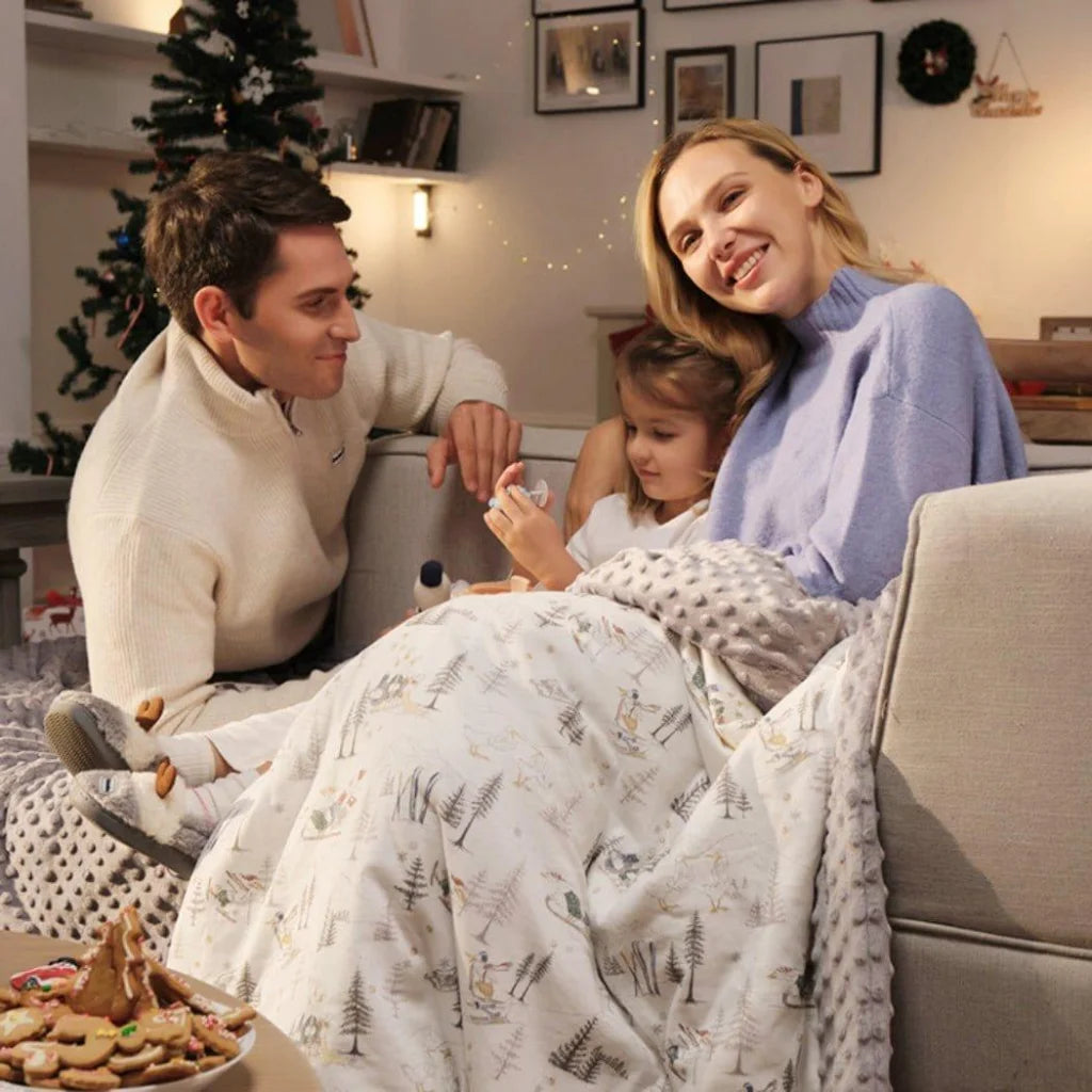 Domimia Thick Padded Minky Dot Cotton Kids Blanket 2.5tog-Limited Edition-1973194203743784965