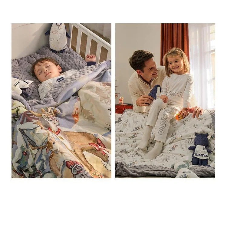 Domimia Thick Padded Minky Dot Cotton Kids Blanket 2.5tog-Limited Edition-1973194203978665987