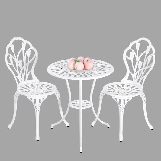 Dominique Cast Aluminium Bistro Set 2 Seater