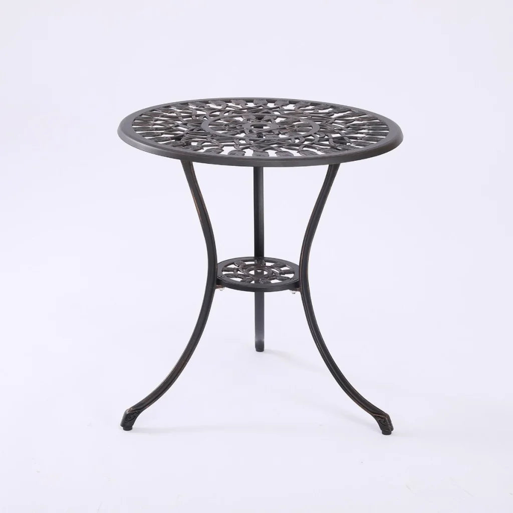 Dominique Cast Aluminium Bistro Set 2 Seater