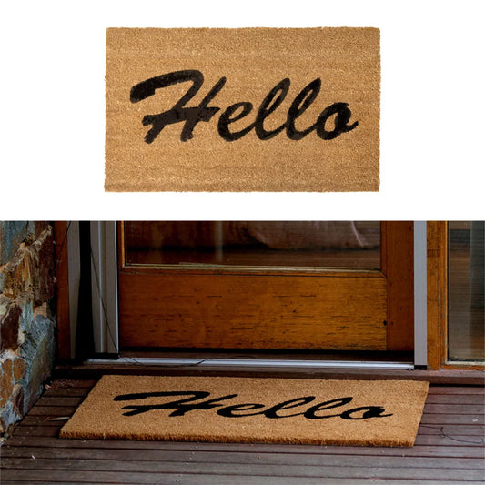 Door Mat PVC Backed J.Elliot Home Hello Printed - Home &