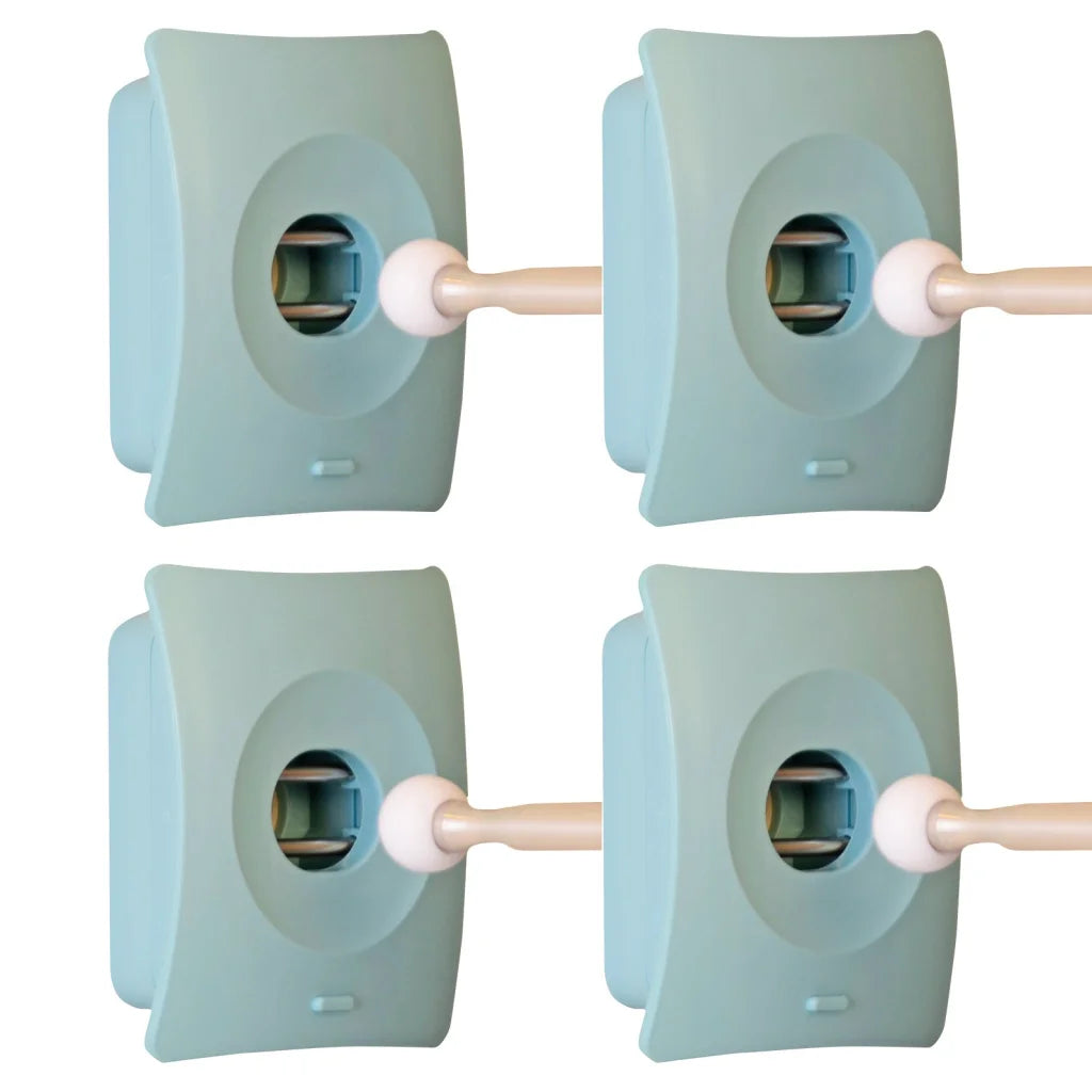 Door Stopper Wall Mount Adhesive Catch Hole 4X - Blue