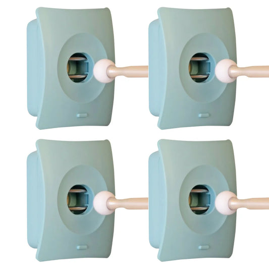 Door Stopper Wall Mount Adhesive Catch Hole 4X - Blue