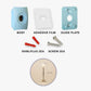 Door Stopper Wall Mount Adhesive Catch Hole 4X - Pink