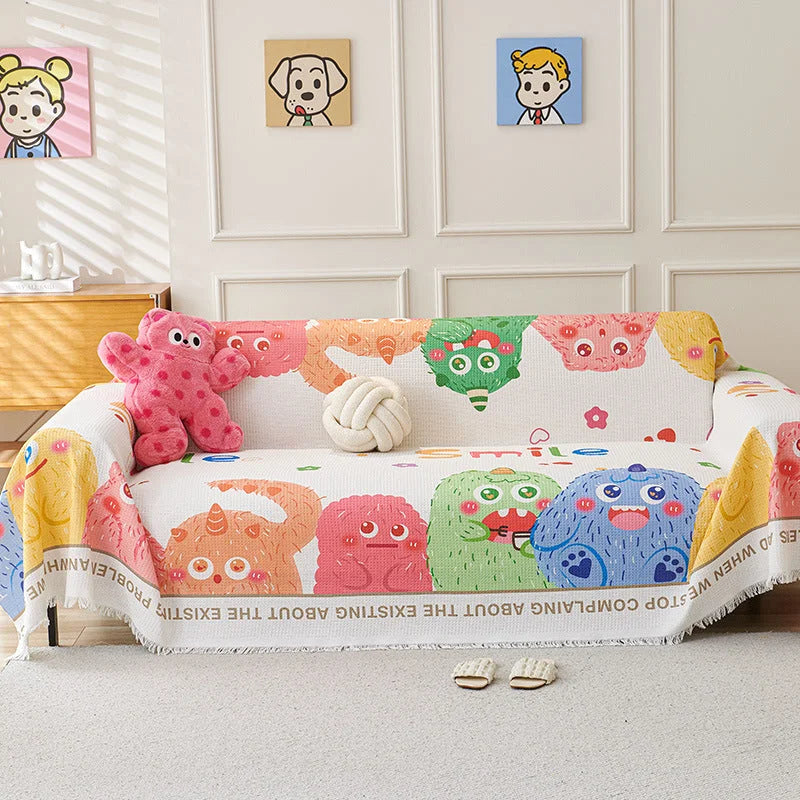 Dopamine Cartoon Sofa Cover - 180 x 230 cm Dustproof