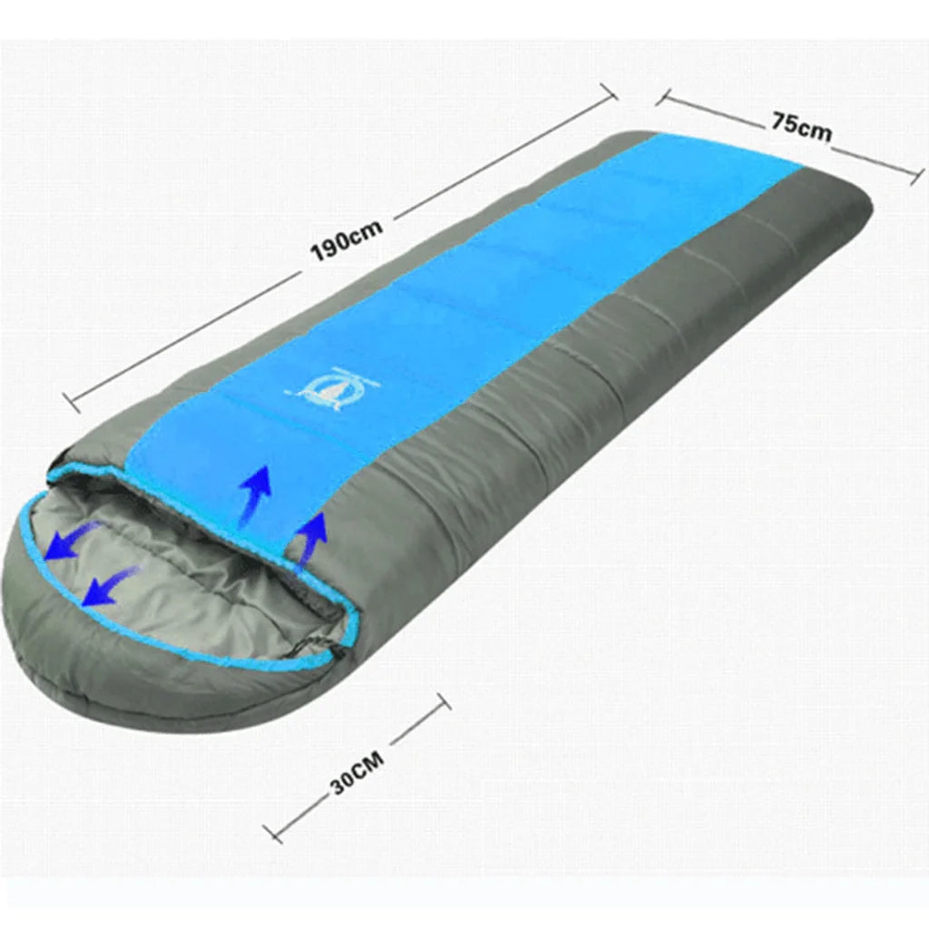 Double Camping Envelope Twin Sleeping Bag Thermal Tent