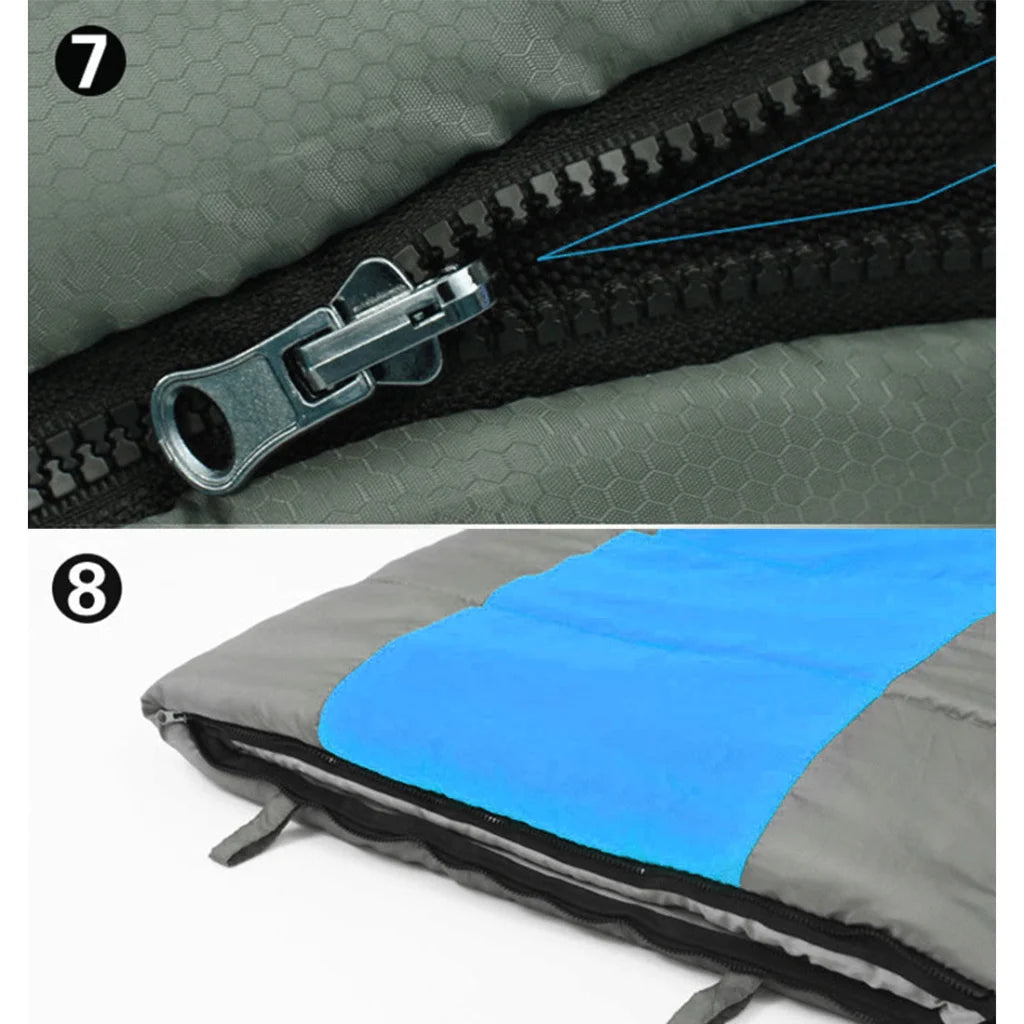 Double Camping Envelope Twin Sleeping Bag Thermal Tent