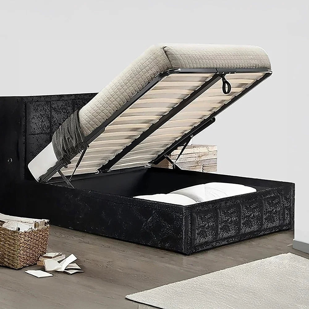Double Gas Lift Bed Mechanism with Frame – Storage Platform