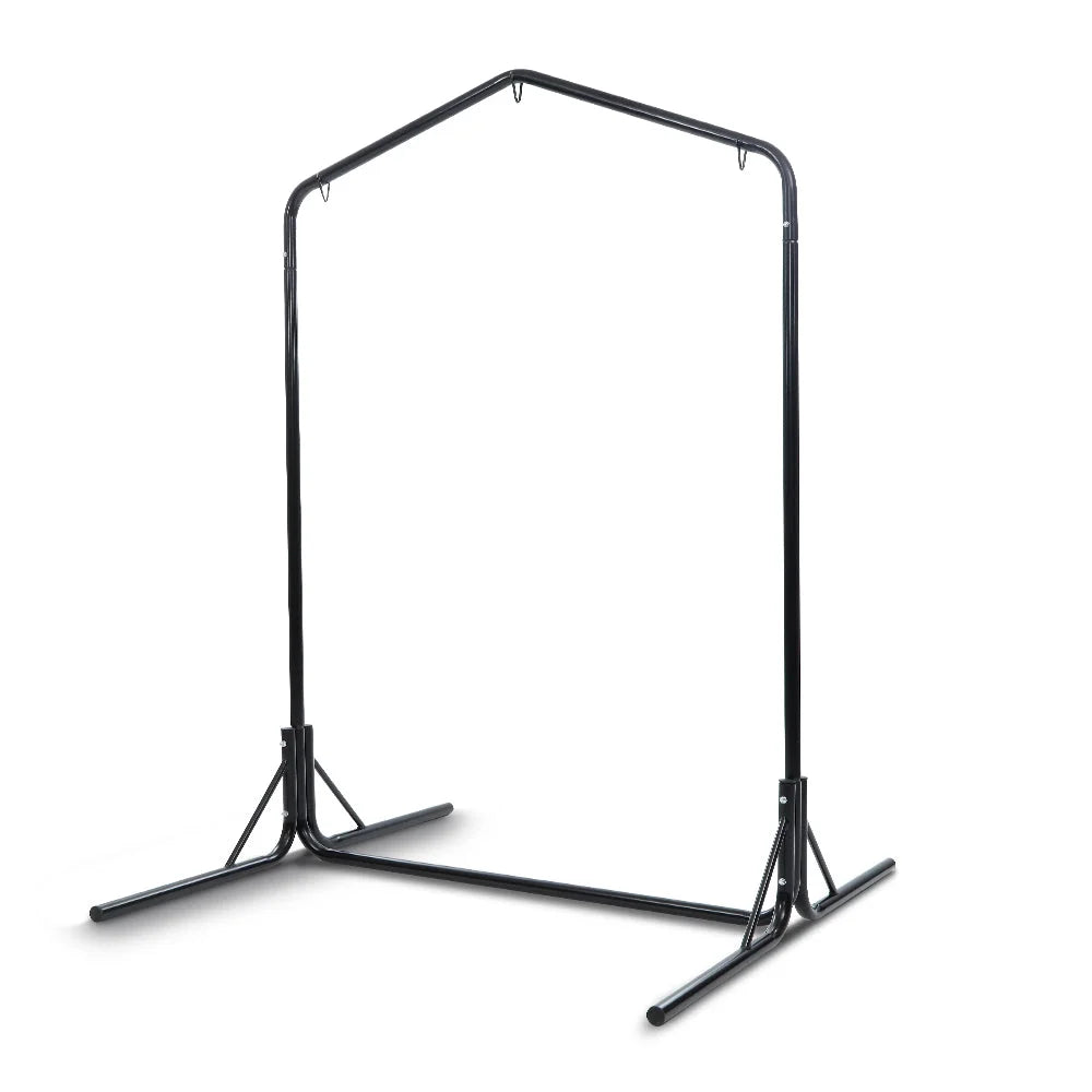 Double Hammock Chair Stand Steel Frame 2 Person Outdoor