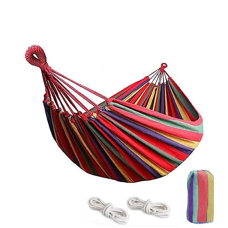 Double Outdoor Hammock 260x150cm with Straps for Camping