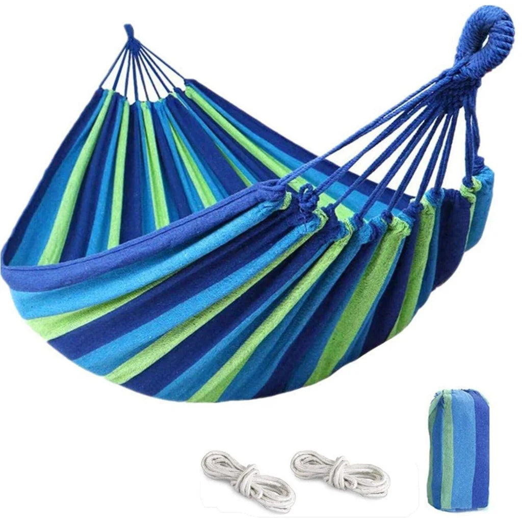 Double Outdoor Hammock 260x150cm with Straps for Camping