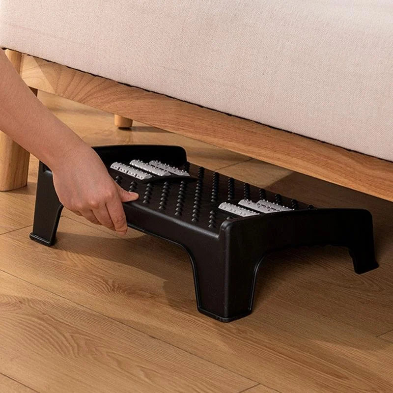 Double-Row Roller Foot Pedal Footrest Black - Health &