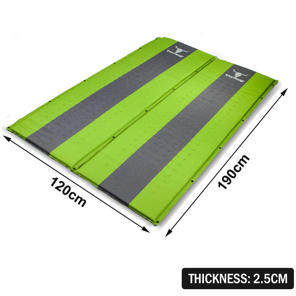Double Self Inflating Mattress Sleeping Mat Air Bed Camping