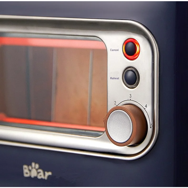 Double Slots Bread Toaster with Glass Window BEAR DSL-C02X1